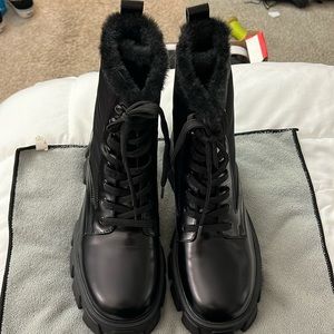 Marc Fisher Platform Combat Boots